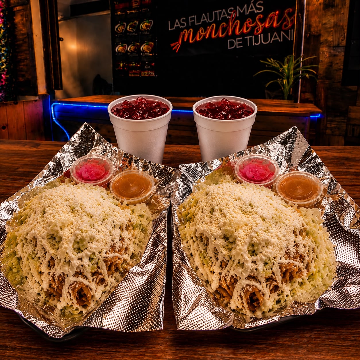 2 FLAUTAS CLÁSICAS CON 2 AGUAS DE JAMAICA 350 ML