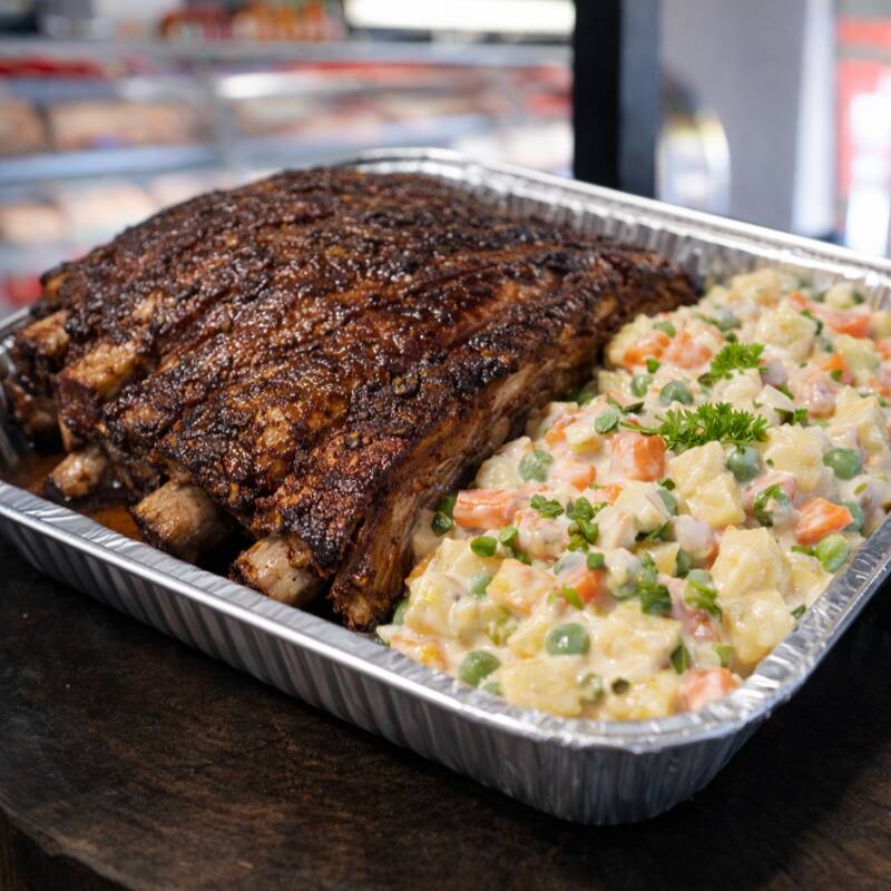 Costela Assada (apróx 1kg) com Maionese (600g).