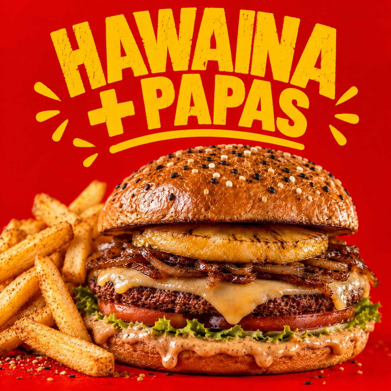 Hawaiiana + Papas gratis