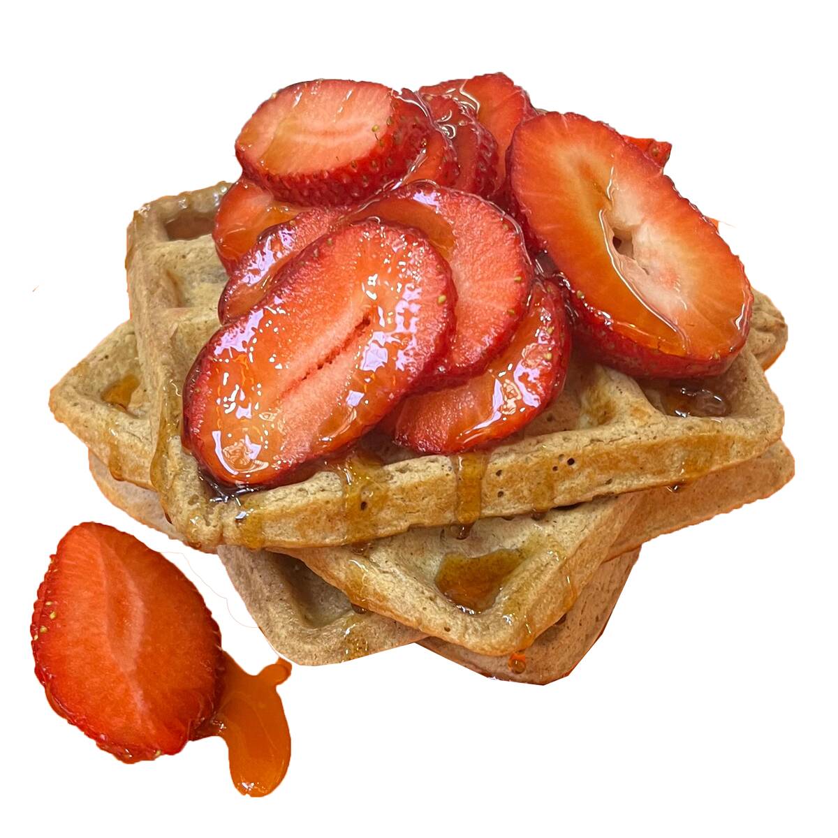 WAFFLES DE AVENA CON FRUTA (3)
