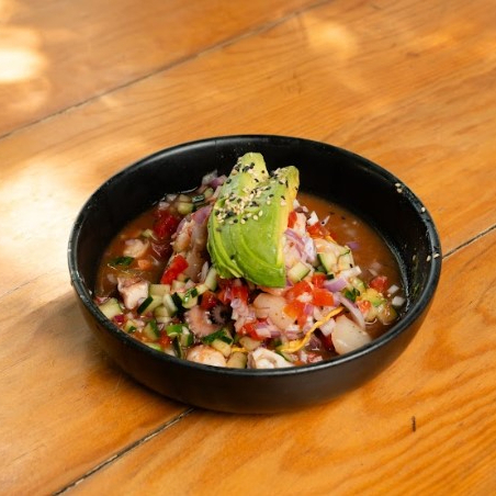 Tostada de Ceviche de Camarón