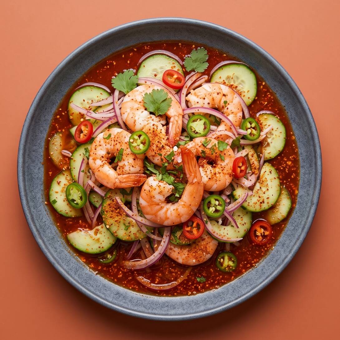 Aguachile de Camarón Cocido