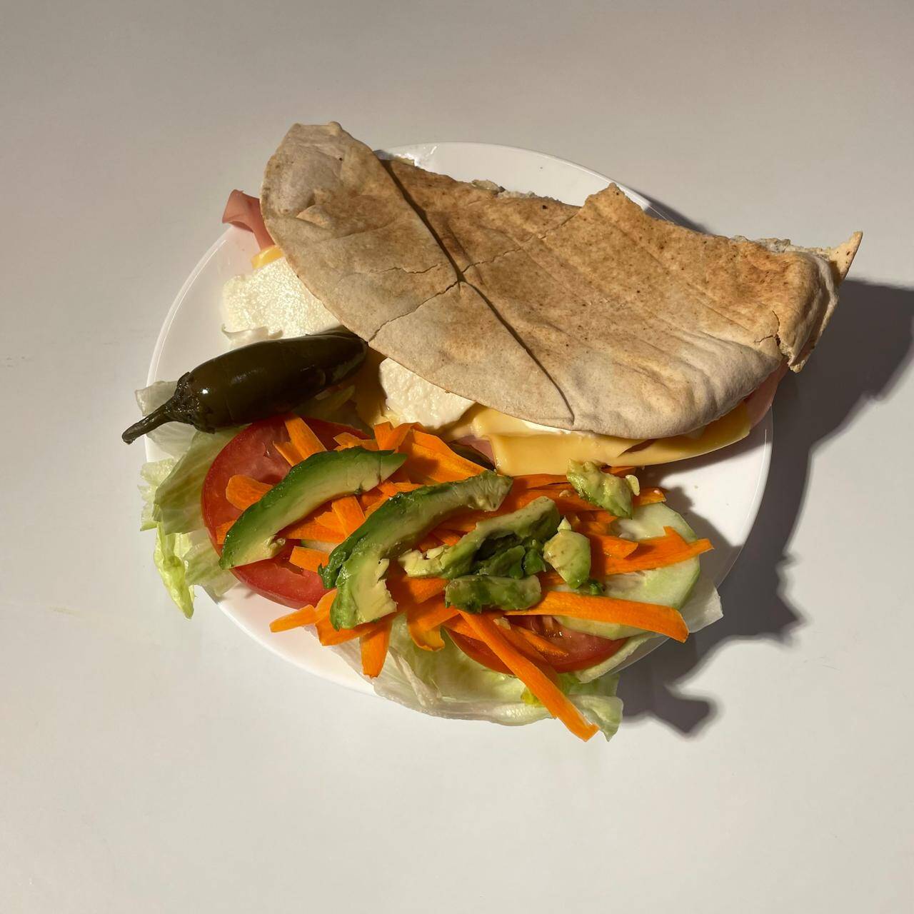 Pan Pita de Jamón