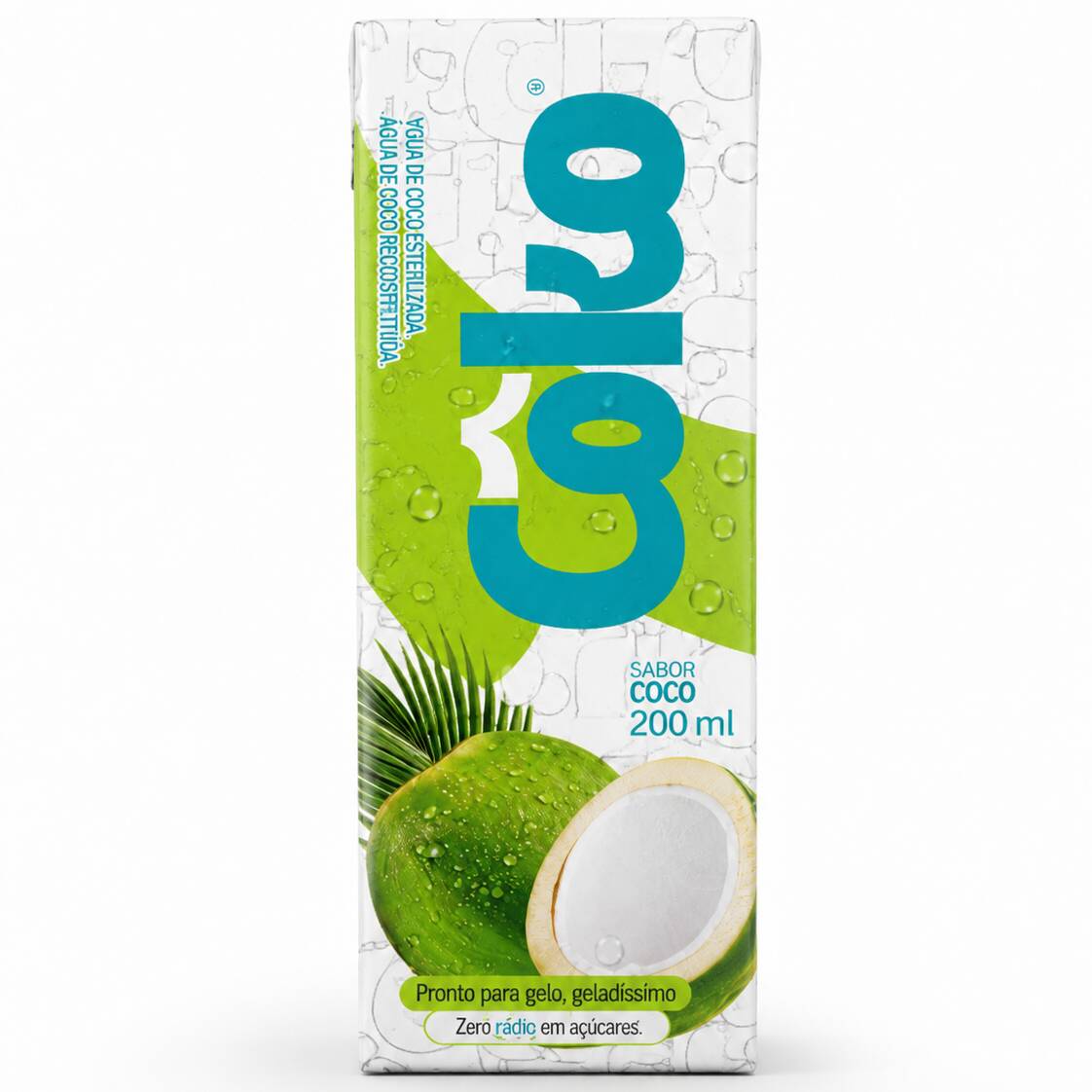 Gelo sabor coco, refrescante e ideal para acompanhar whisky, gin, vodka e outros drinks.