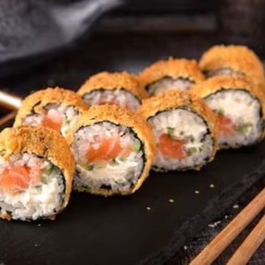 Hot holl de salmao grelahdo com cream cheese e cebolinha