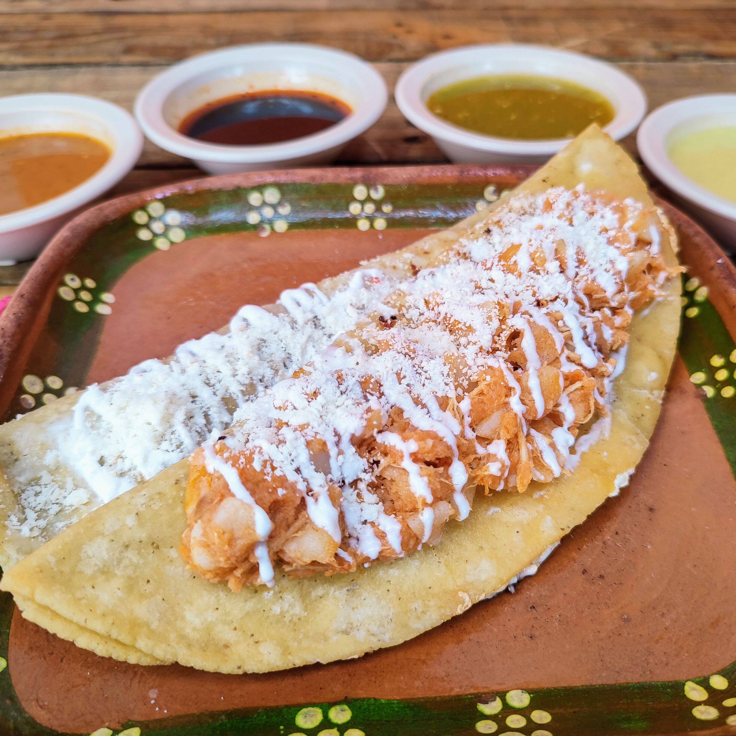 Quesadilla de Pollo con Papas