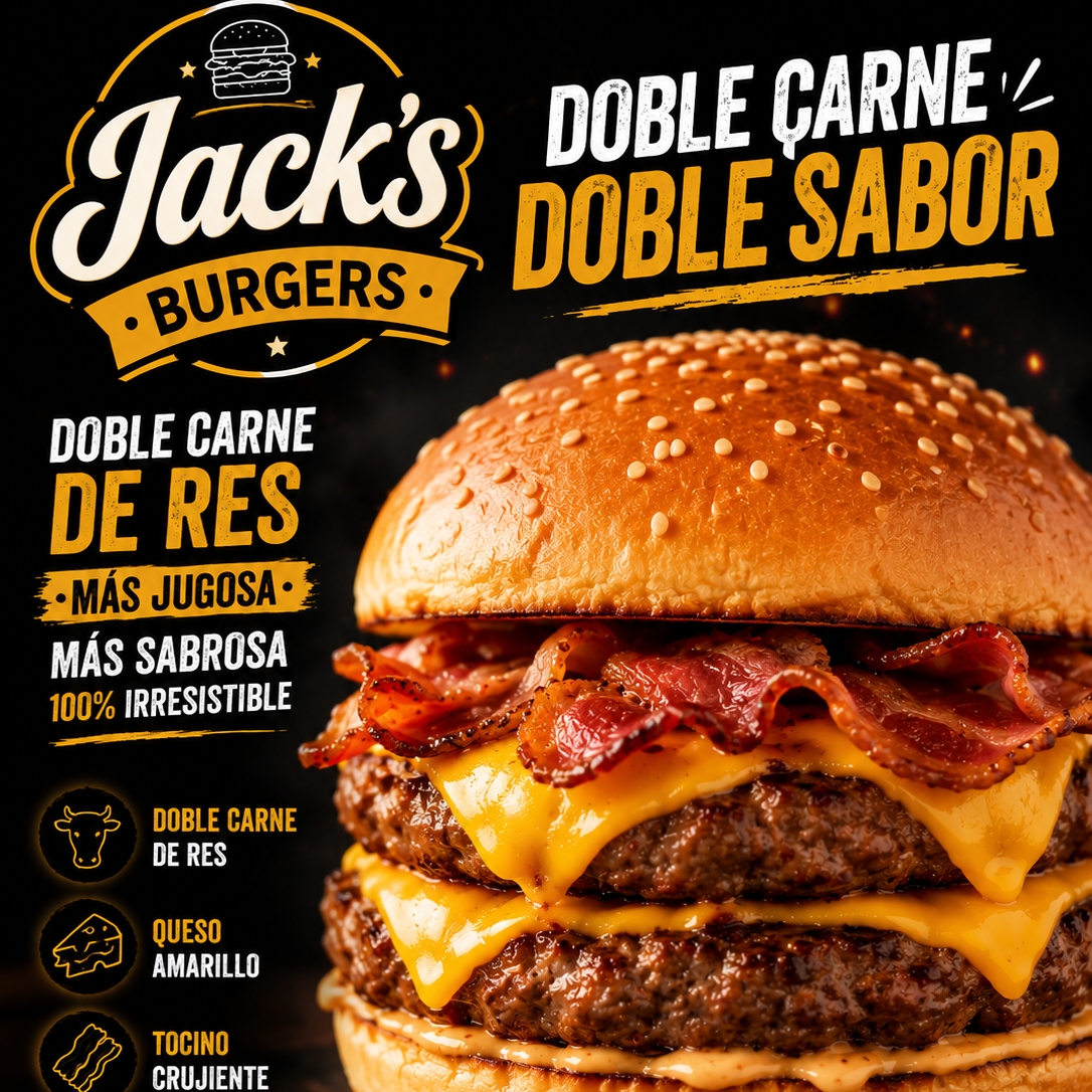 Hamburguesa Doble Carne