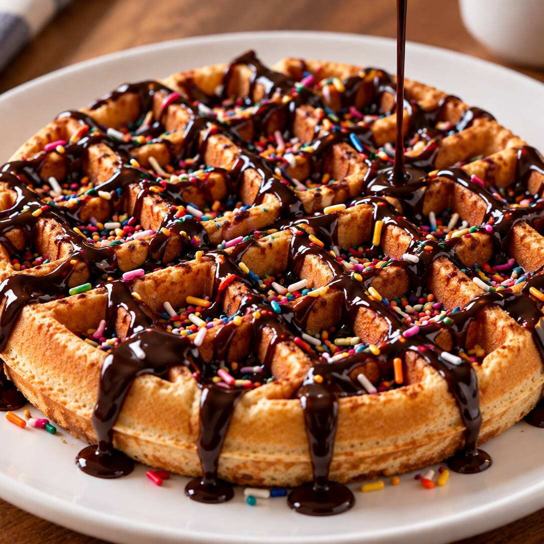 Waffle con Chocolate Hersheys