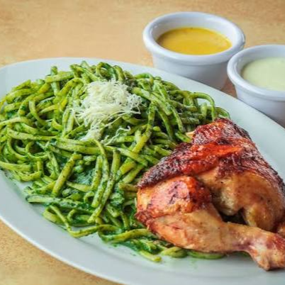 1/4 Pollo Brasa con Tallarín Verde