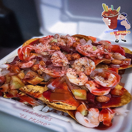 Tostilocos con Camarón