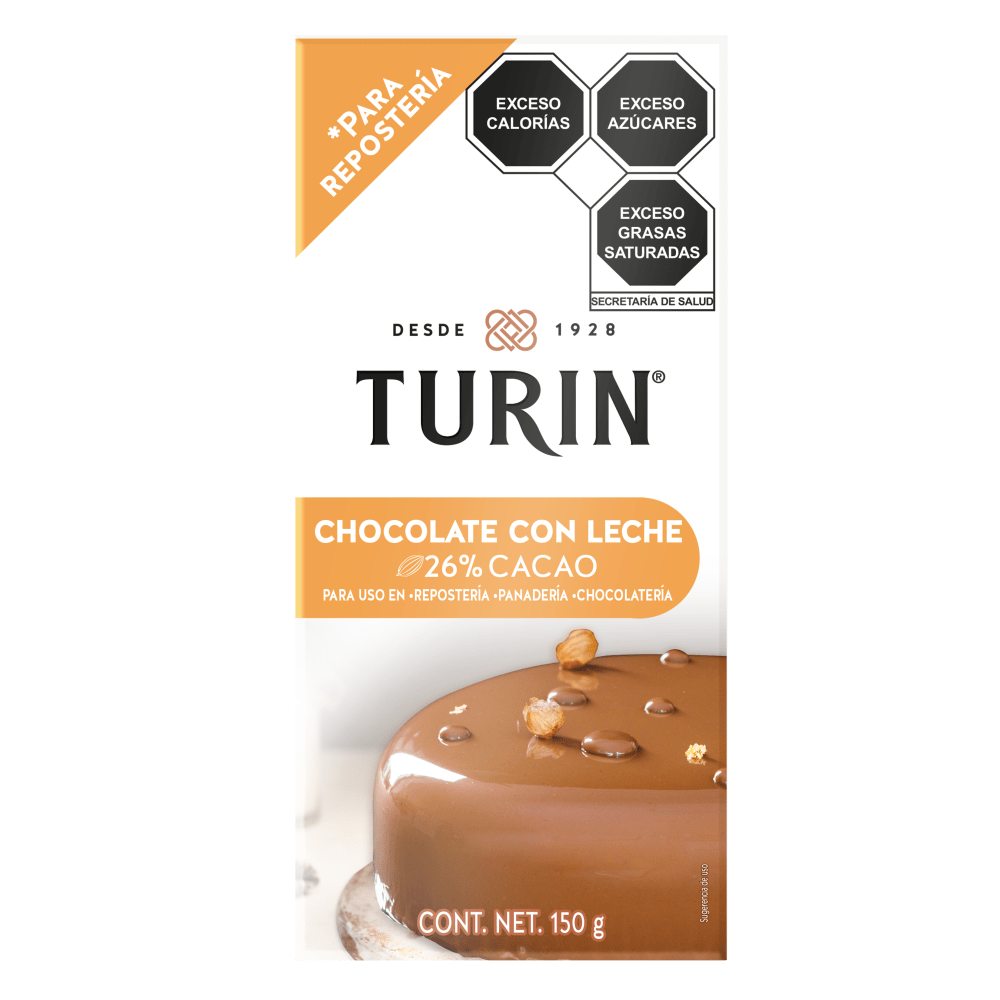 Turin Chocolate con Leche para Repostería 150 G