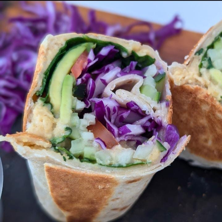 Wrap de Hummus Vegetariano