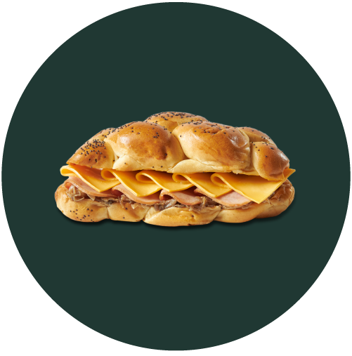 Panini Trenza Jamón & Queso