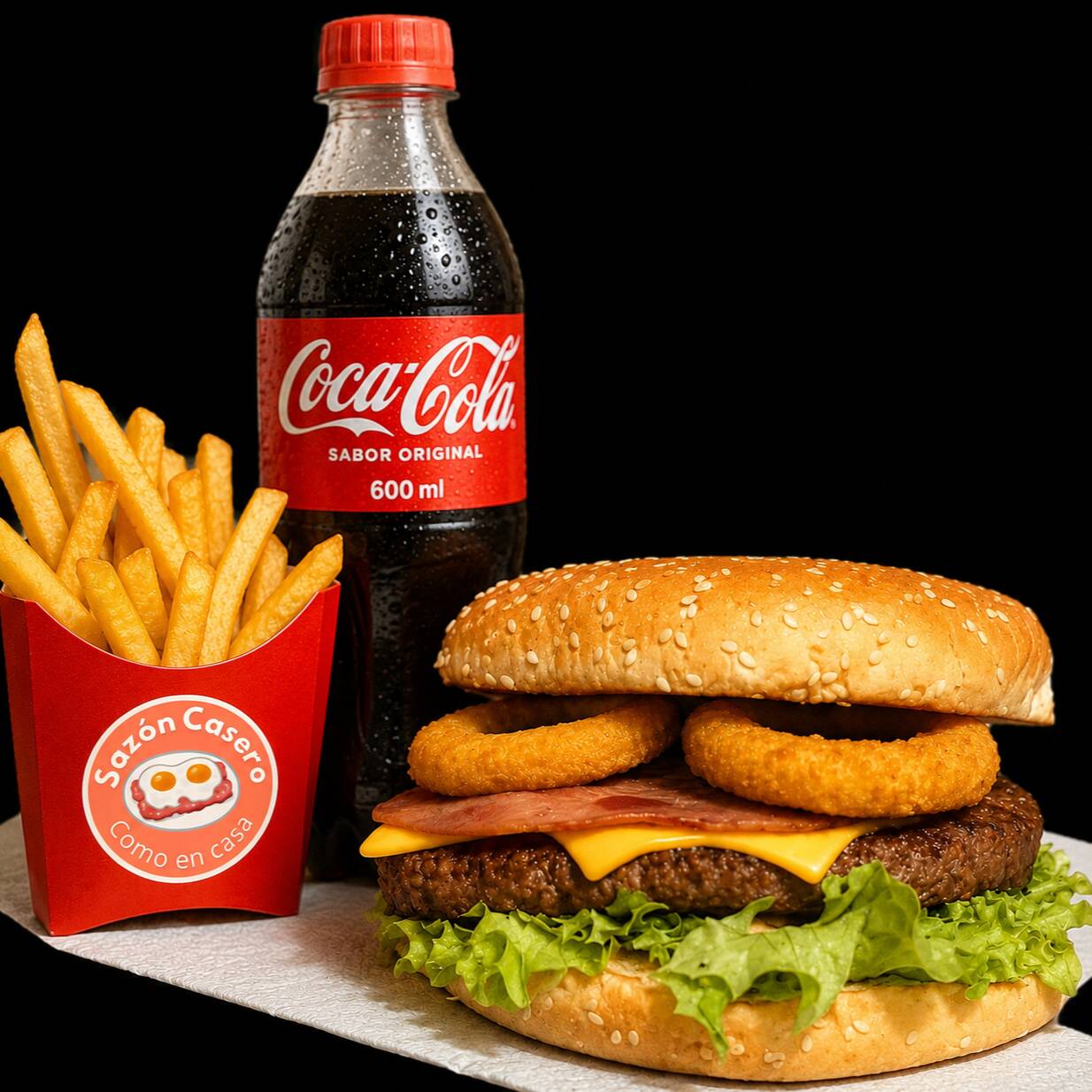Hamburguesa Onion BBQ - Combo