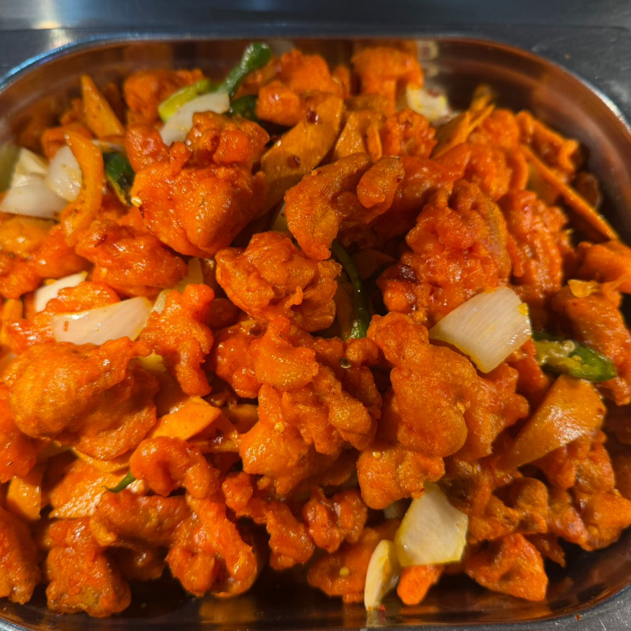 Pollo picante crujiente