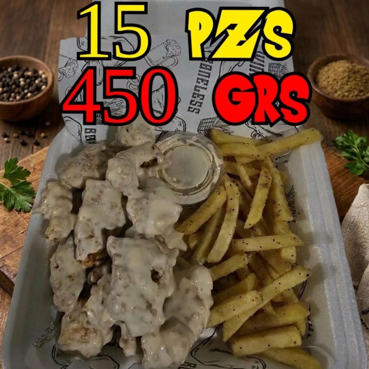 SUPER BONELESS 450GR (APROX 15PZAS)
