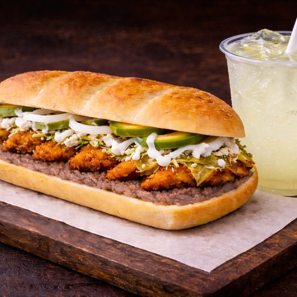 Combo Torta Chilaquiles+ Bebida