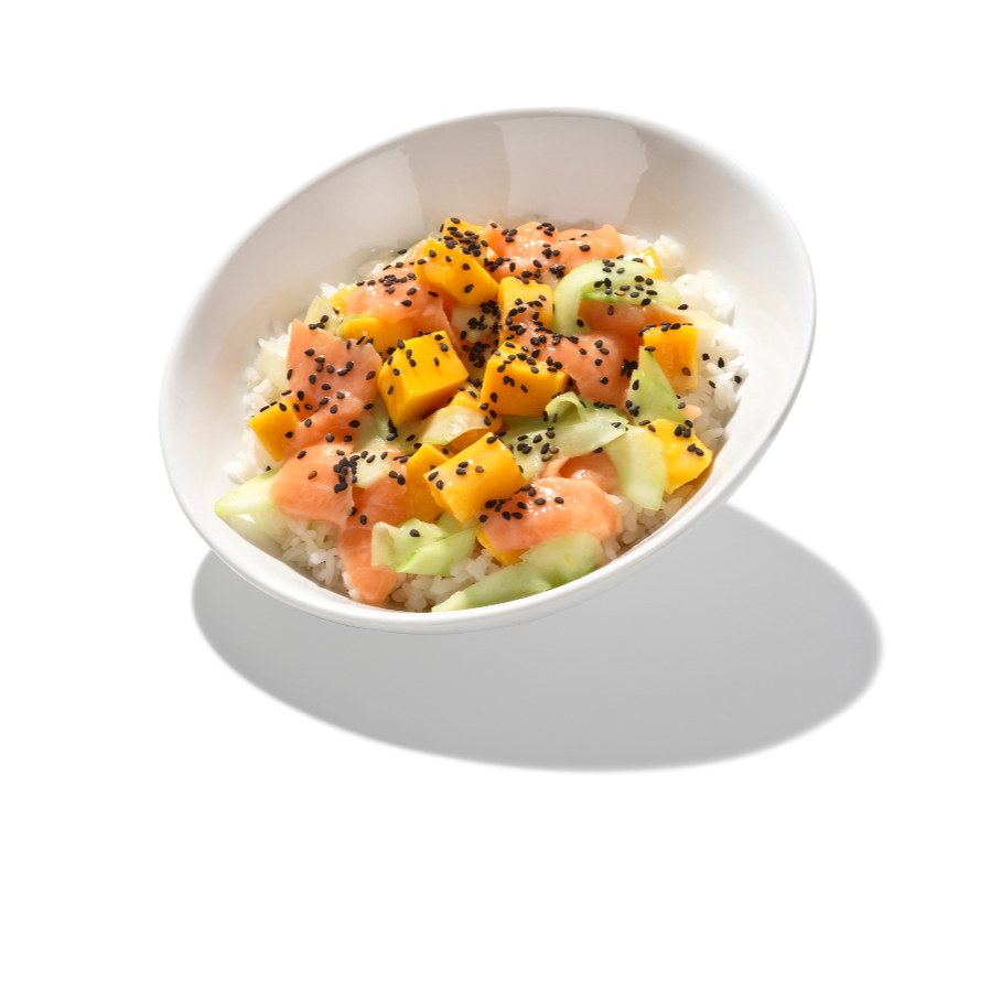 Donburi de Salmón Tropical