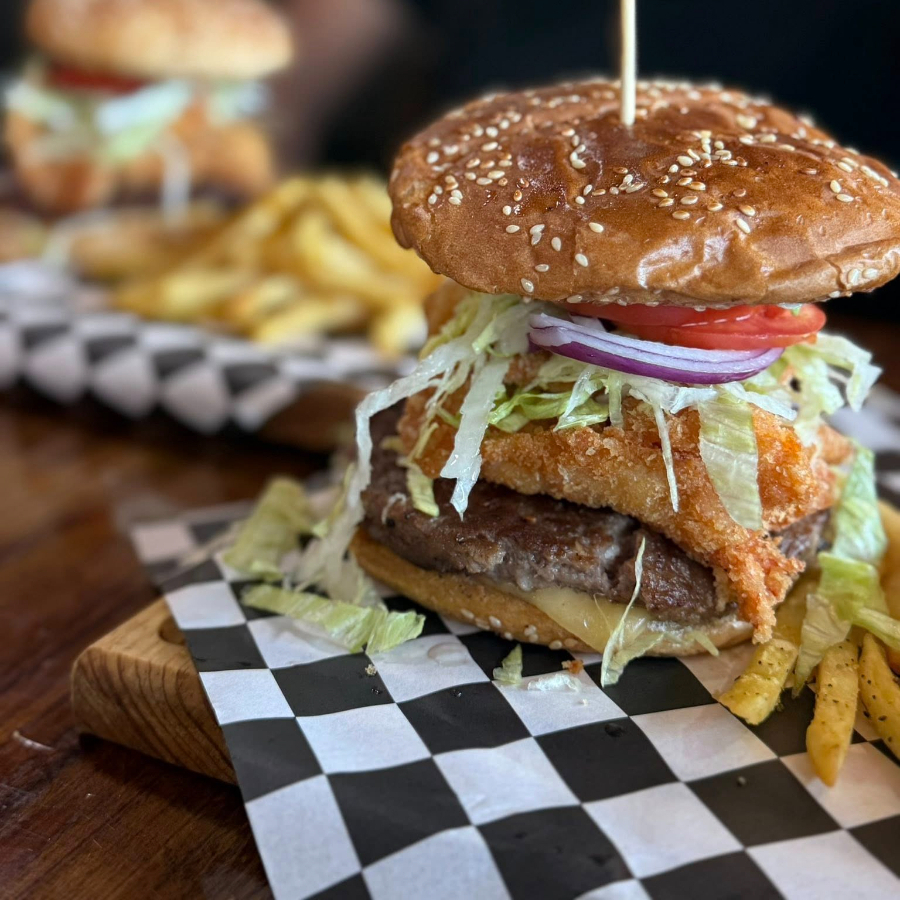 Hamburguesa mar y tierra