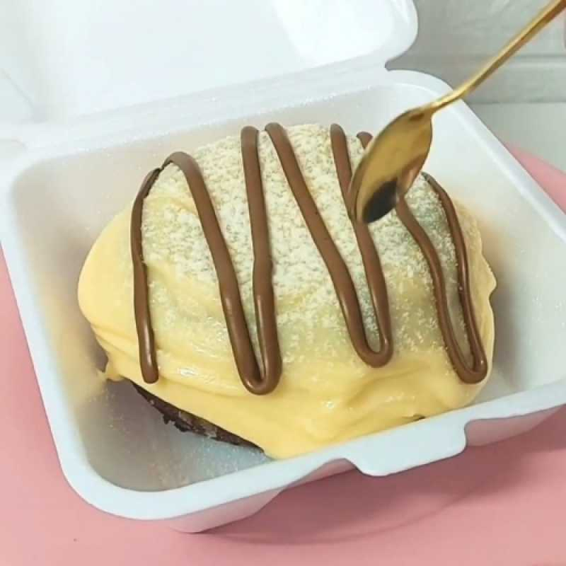 Mini Bolo Vulcão Ninho com Nutella