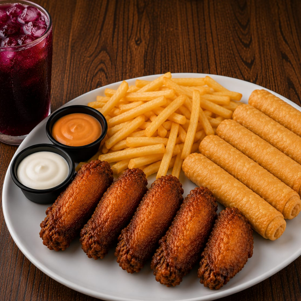 6 ALITAS + TEQUEÑOS + BEBIDA