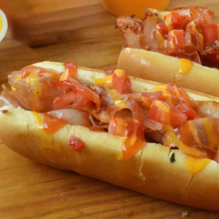 Hot Dog con Tocino