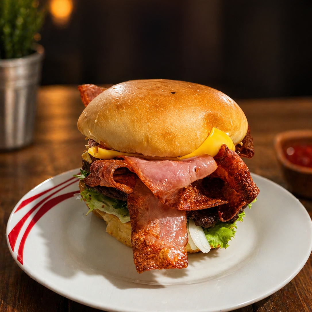 Promo 🤑 Hamburguesa con Tocino