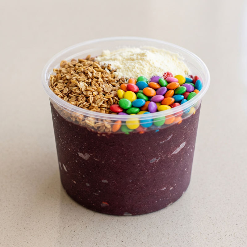 Refrescante açaí de 1 litro.