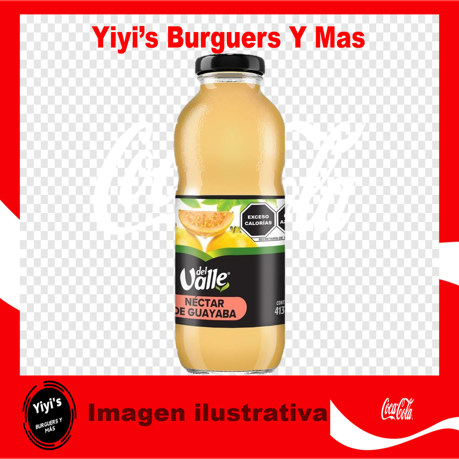 del Valle Guayaba Vidrio 413 Ml