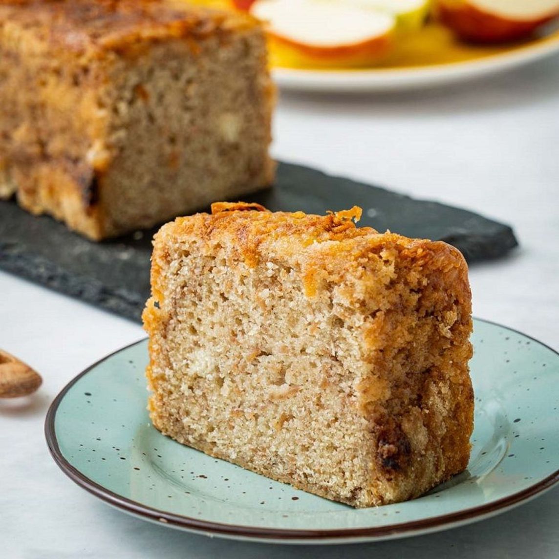 Keke de manzana porc.