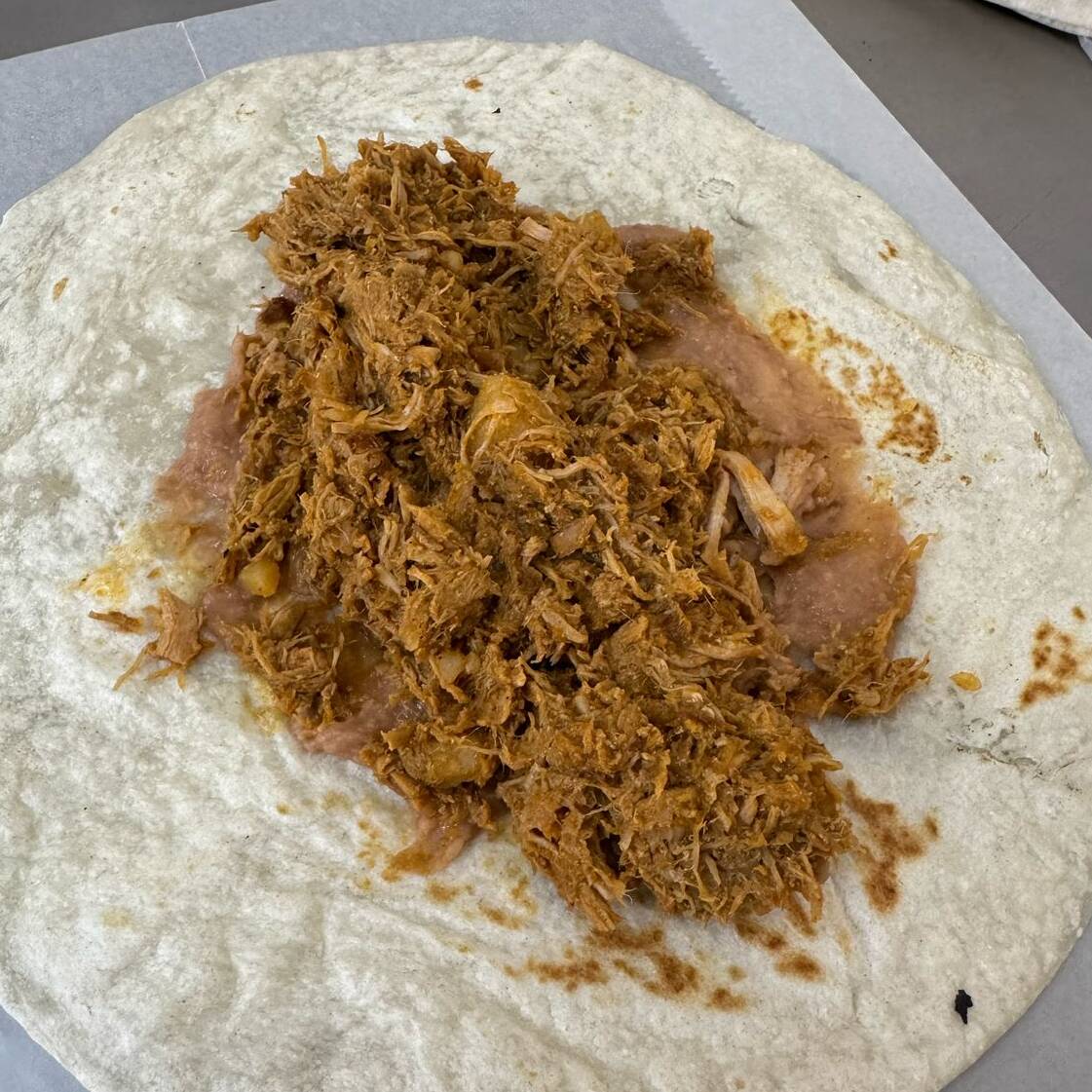 Burrita de Chicharrón Verde Prensado