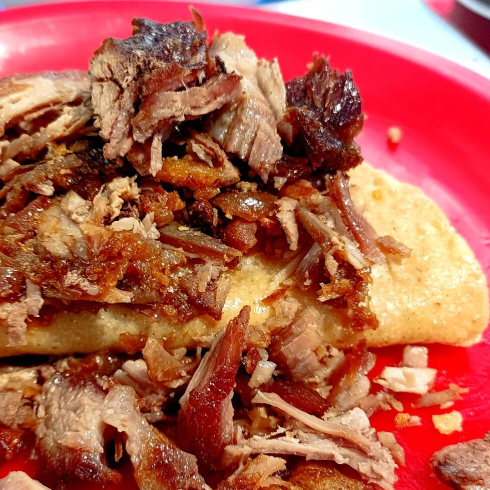 taco dorado con carne