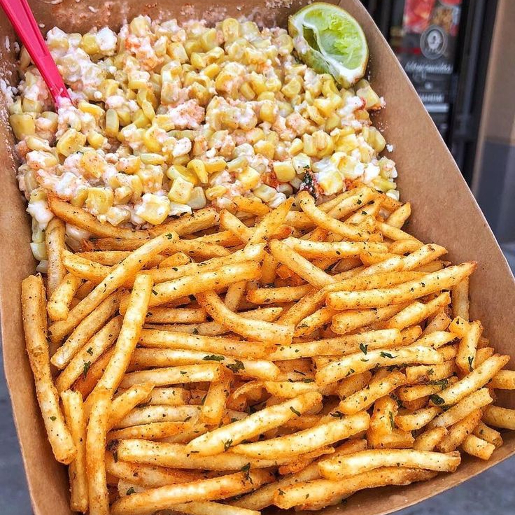 Papas a la Francesa con Elote