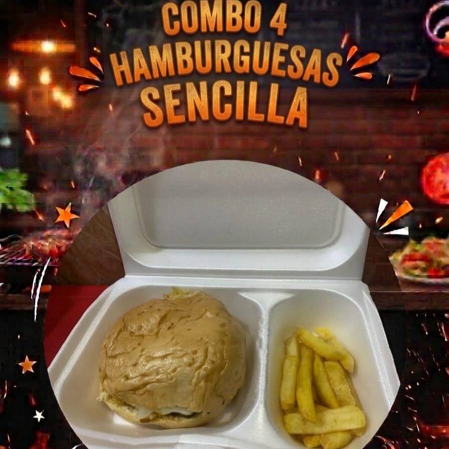 Hamburguesa Papas