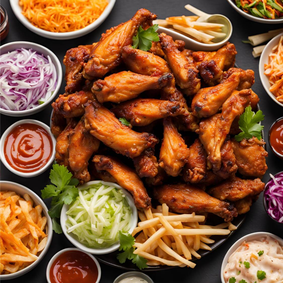1/2 kg Alitas Naturales más Papas Gratis