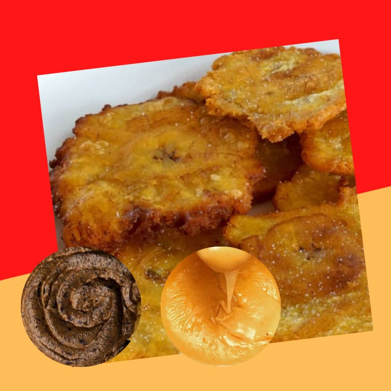 Patacón con Queso Cheddar