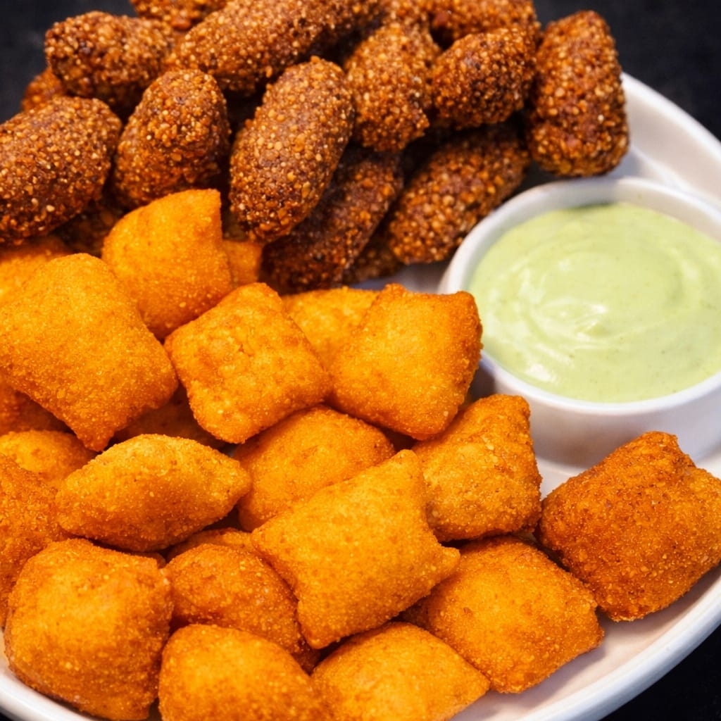 50 salgadinhos mistos. Frango, carne, queijo, kibe, presunto,salsicha.