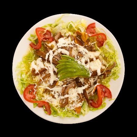 Chilaquiles / Enchiladas de Milanesa de Cerdo