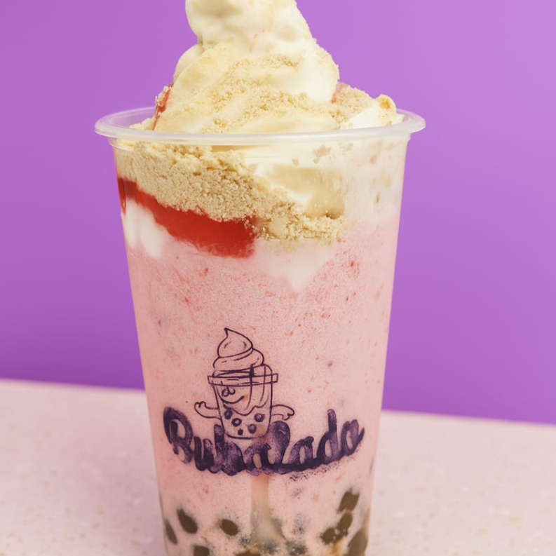 Bubalado de Fresas con Crema