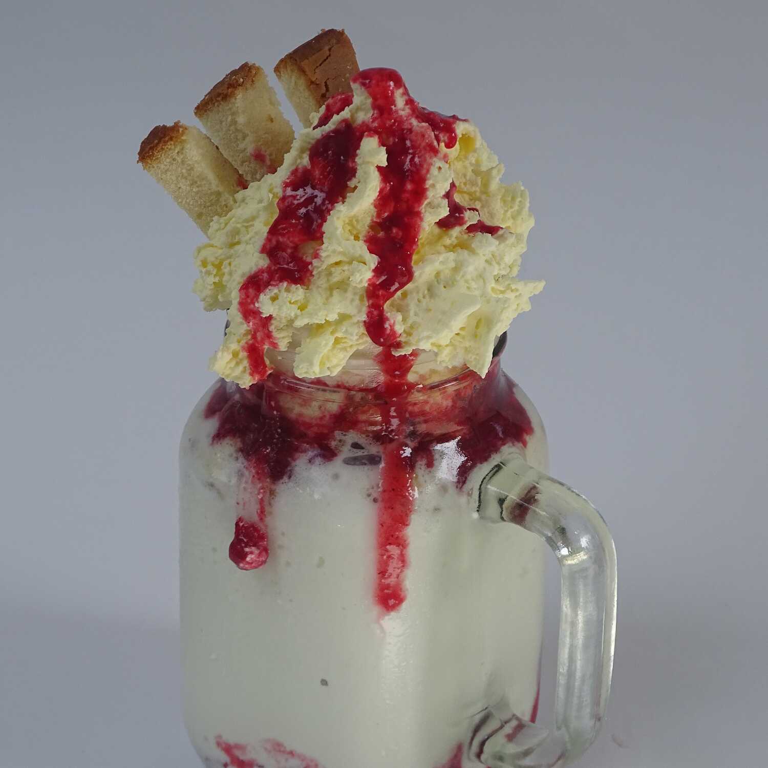Malteada de frutos rojos
