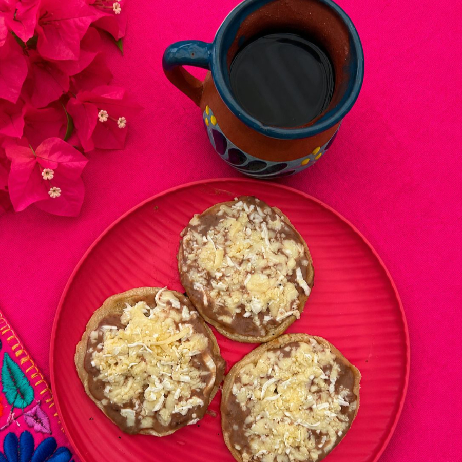 3 MINI sopes + 1/2 café