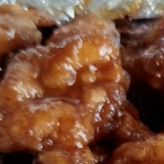 Horden grande de pollo picante 🌶️ más arroz frito