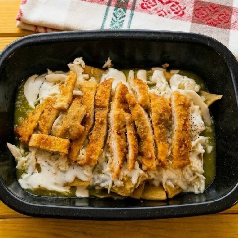 Chilaquiles con Milanesa
