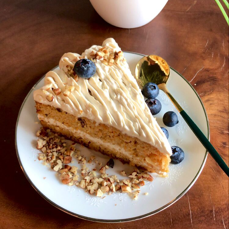 Keto Rebanada Pastel Zanahoria by Healty Flavours