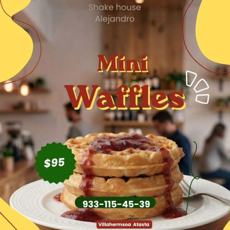 3 pz Mini Waffles