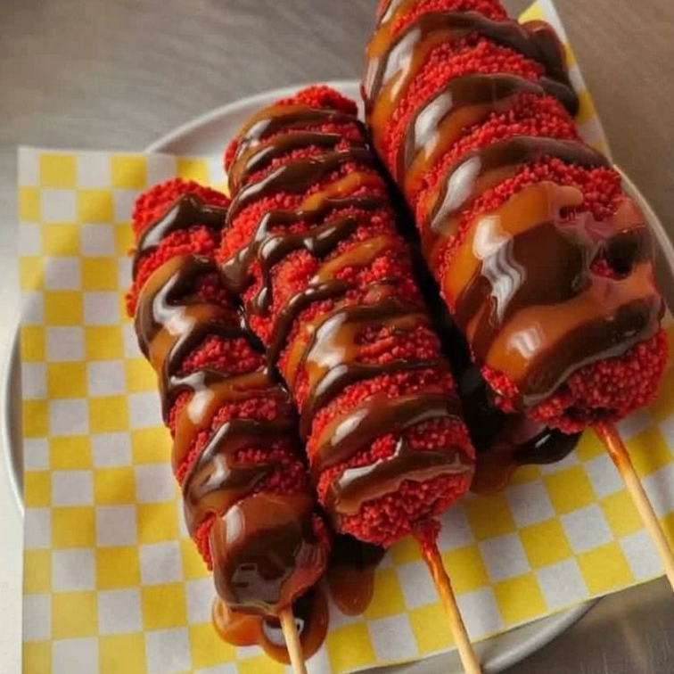 BANDERILLAS COREANAS FLAMIN MHOT BBQ 3 PIEZAS