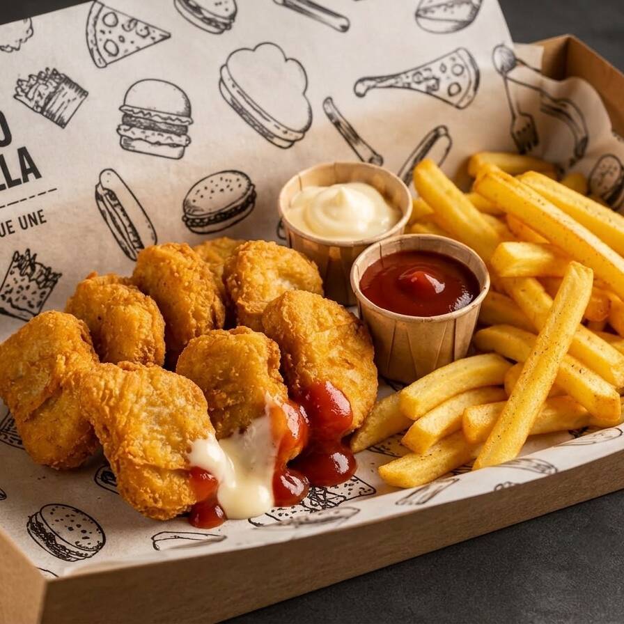NUGGETS CON PAPAS