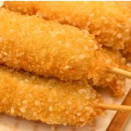 Banderilla Coreana Salchicha Queso Panko