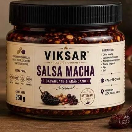 Salsa macha morita y arándanos