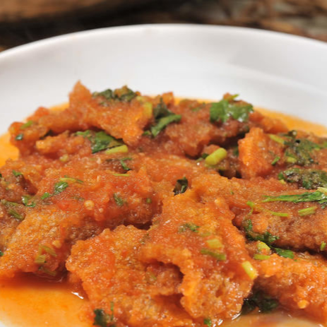 Chicharron en salsa ranchera